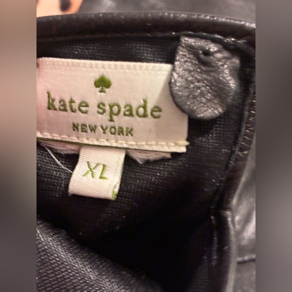 Kate Spade Black leather leopard calf hair women XL NWOT - Picture 3 of 4